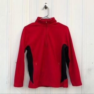 COPY - red kids foot locker quarter zip sweater